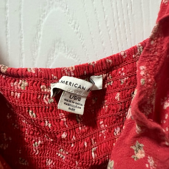 American Eagle Red Floral Dress - Picture 3 of 3
